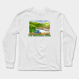 West Virginia, The Mountain State Long Sleeve T-Shirt